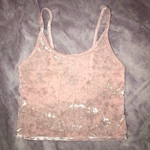 pink velvet top from forever 21